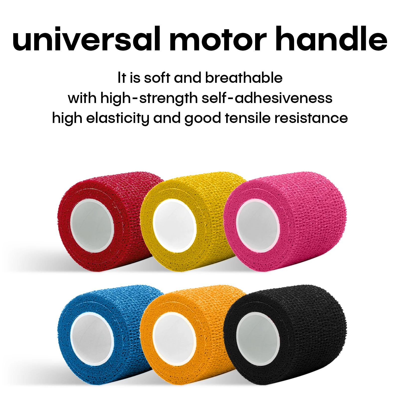 6PCS Colorful Tattoo Grip Bandage POSEIDON High Quality Waterproof Self Adhesive Tattoo Accessories Soft Cotton Tattoo Supplies