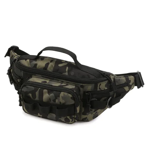Bolsa de señuelo de pesca, mochila de cintura y pecho, riñonera táctica Molle, impermeable, militar, multifuncional, bolsa de viaje y caza para hombres