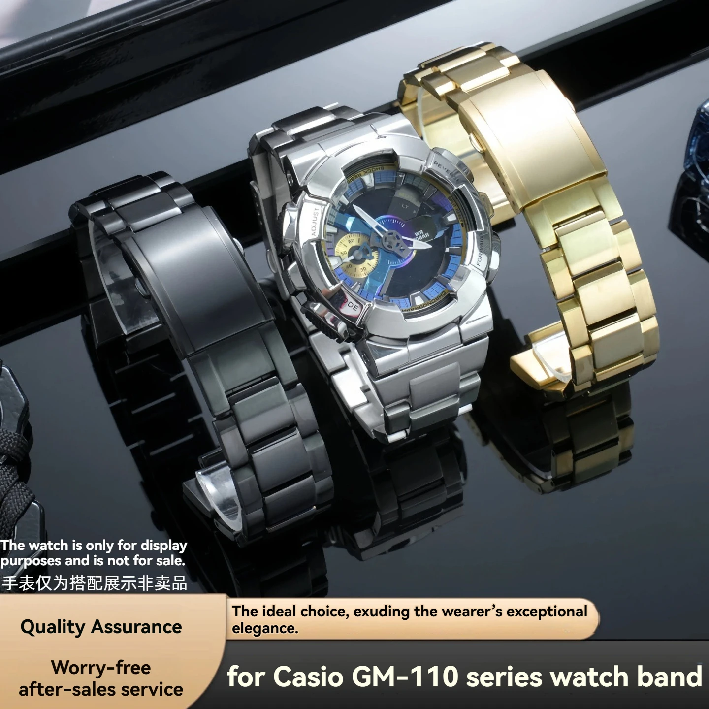 16mm Stainless Steel Case Band Mod Kit For Casio G‑SHOCK GM‑110 Metal Watch Strap Bezel Cover Shockproof Waterproof Men Watch