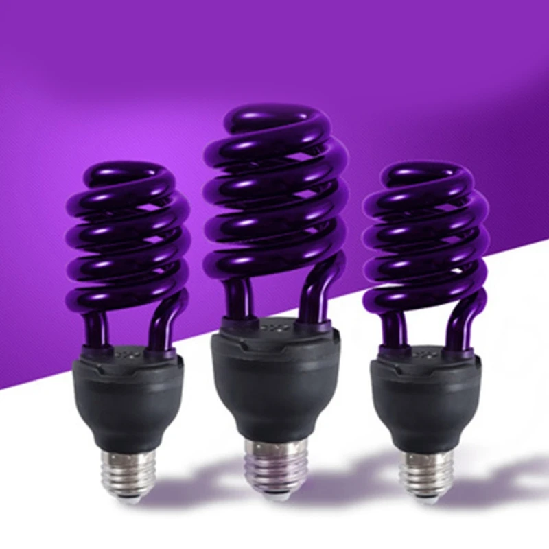 Black Light UV Bulb with Screw Cap Low Energy AC 220V 30w/40w 365nm 300-400NM Range Replaceable Lamp Bulb E27 Base Drop Ship