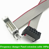 Frequency changer Panel extension cable PLC module extension cable data communication line 0.4/1/2/3/5/10m 10Pin 10 needles