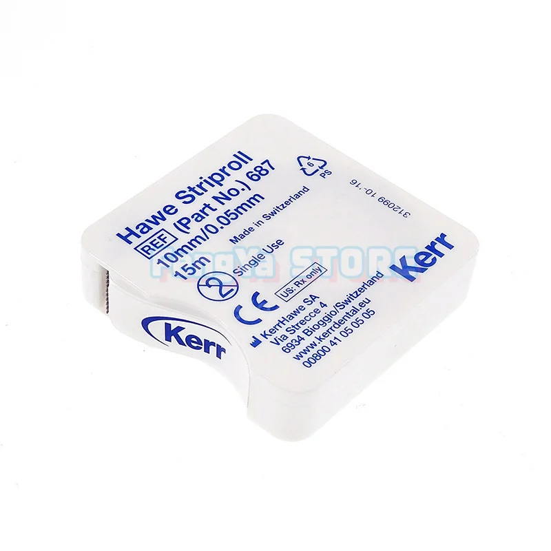 15mm/Roll Kerr Anterior Hawe Striproll Transparent Matrix Band Roll Dental Kerr Clear Polyester Strip Forming Bands Sheet