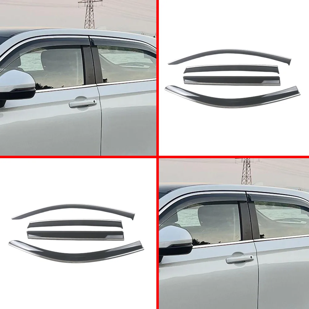 

For Chevrolet Sail 3 2015 2016 2017-2018 Body Styling Cover Sticker Trim Plastic Window Glass Wind Visor Rain/Sun Guard Vent