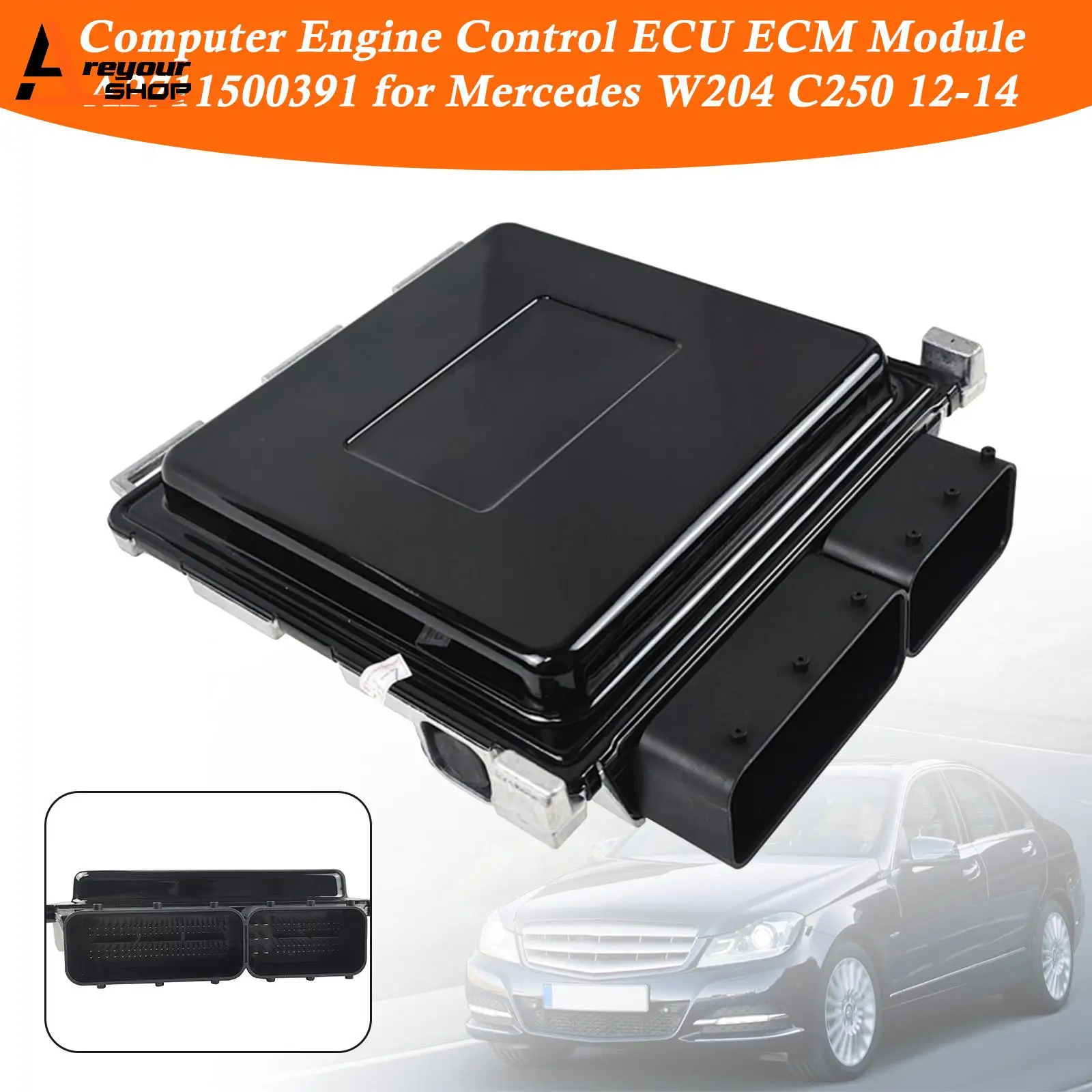 

Areyourshop Computer Engine Control ECU ECM Module A2711500391 for Mercedes W204 C250 12 13 14