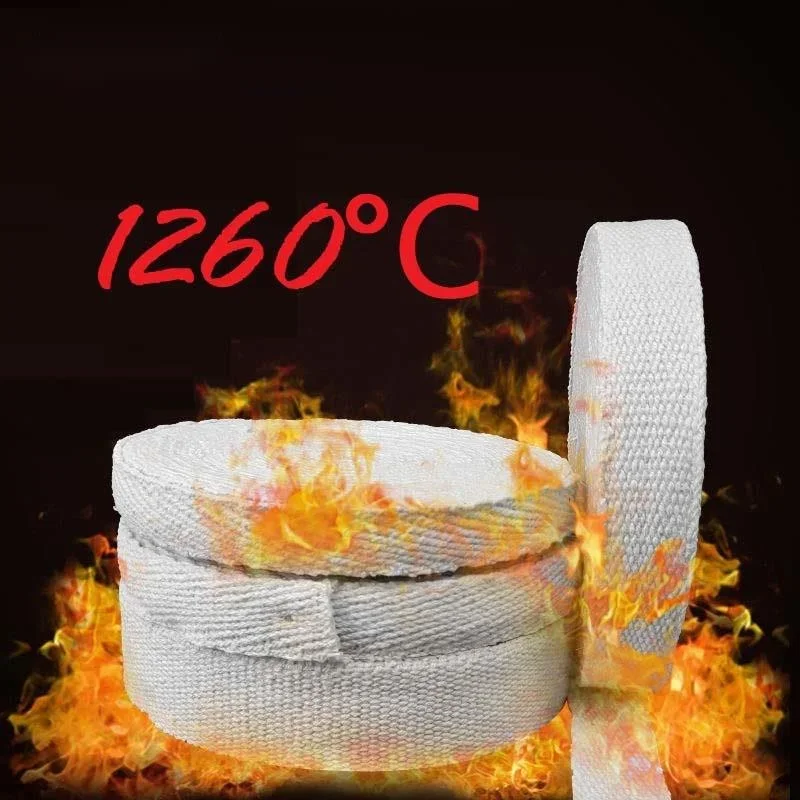 

Ceramic Fiber Tape Flame Retardant Tropical High Temperature Resistant Fireproof Glass Wire Wound Fabric Tape Glass Fiber Tape