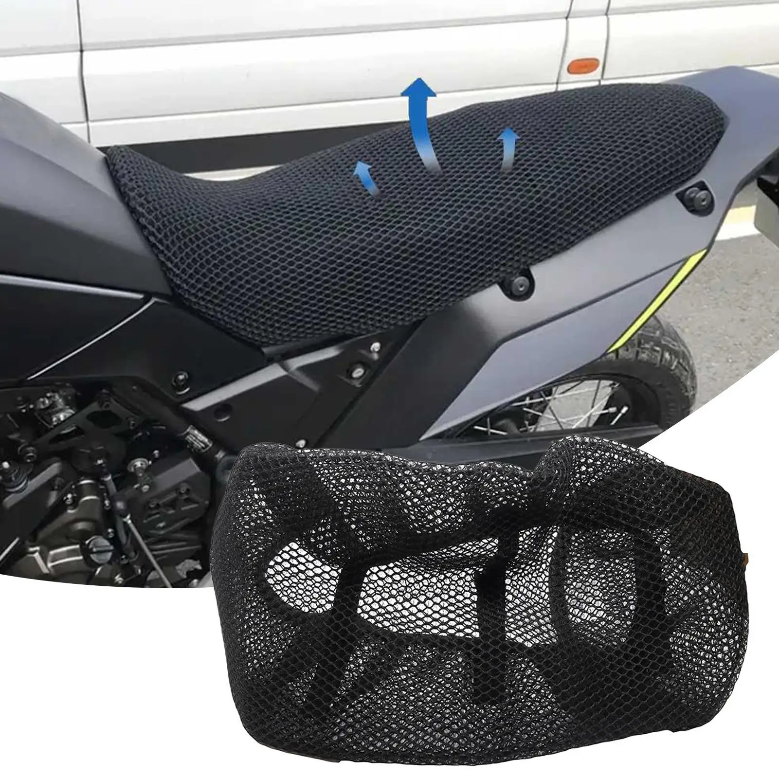 

Heat Insulation Seat Cover Honeycomb Cushion Motorcycle Sun Protector for Riding Dirtbike Scooter Snowmobile Hot Weather