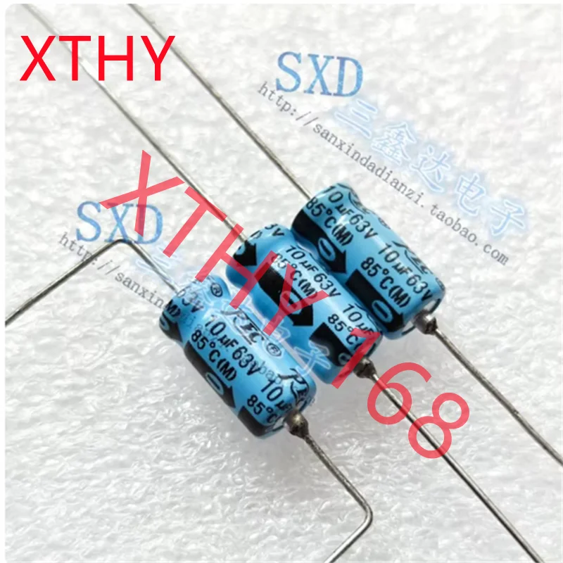 63V10UF 10UF63V imported original REC gallbladder machine axial horizontal electrolytic capacitor volume: 6 * 13