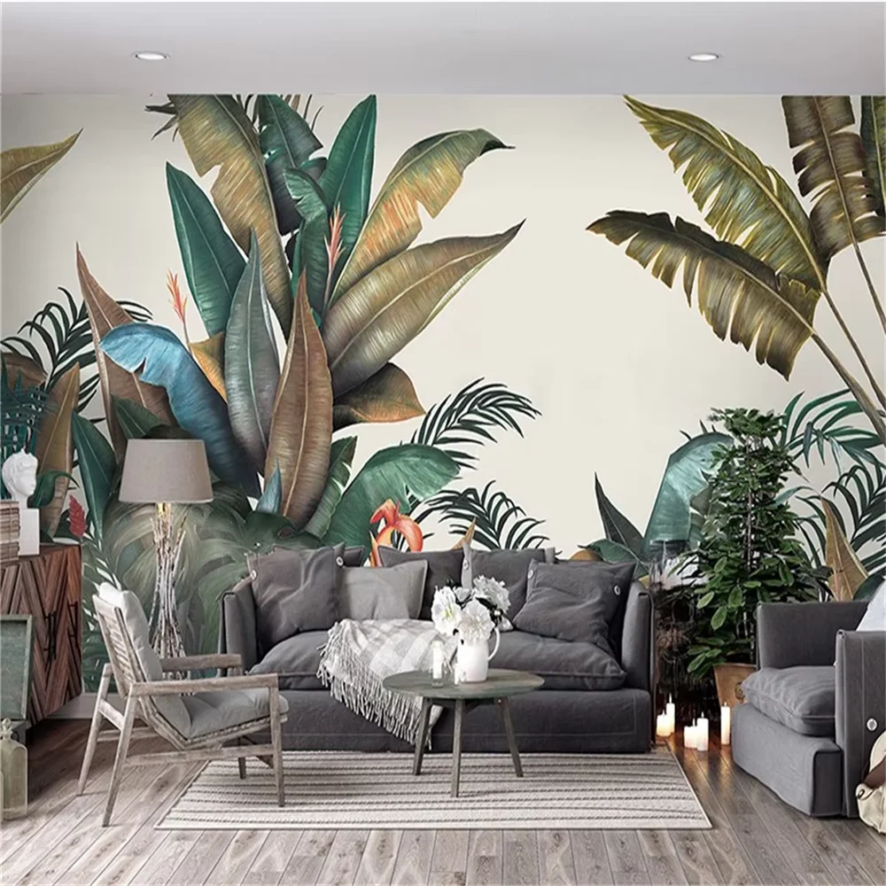 custom Southeast Asia wallpaper tropical Photo palm Wallpaper for Wall Covering art Mural For Living Room Bedroom Background 3D