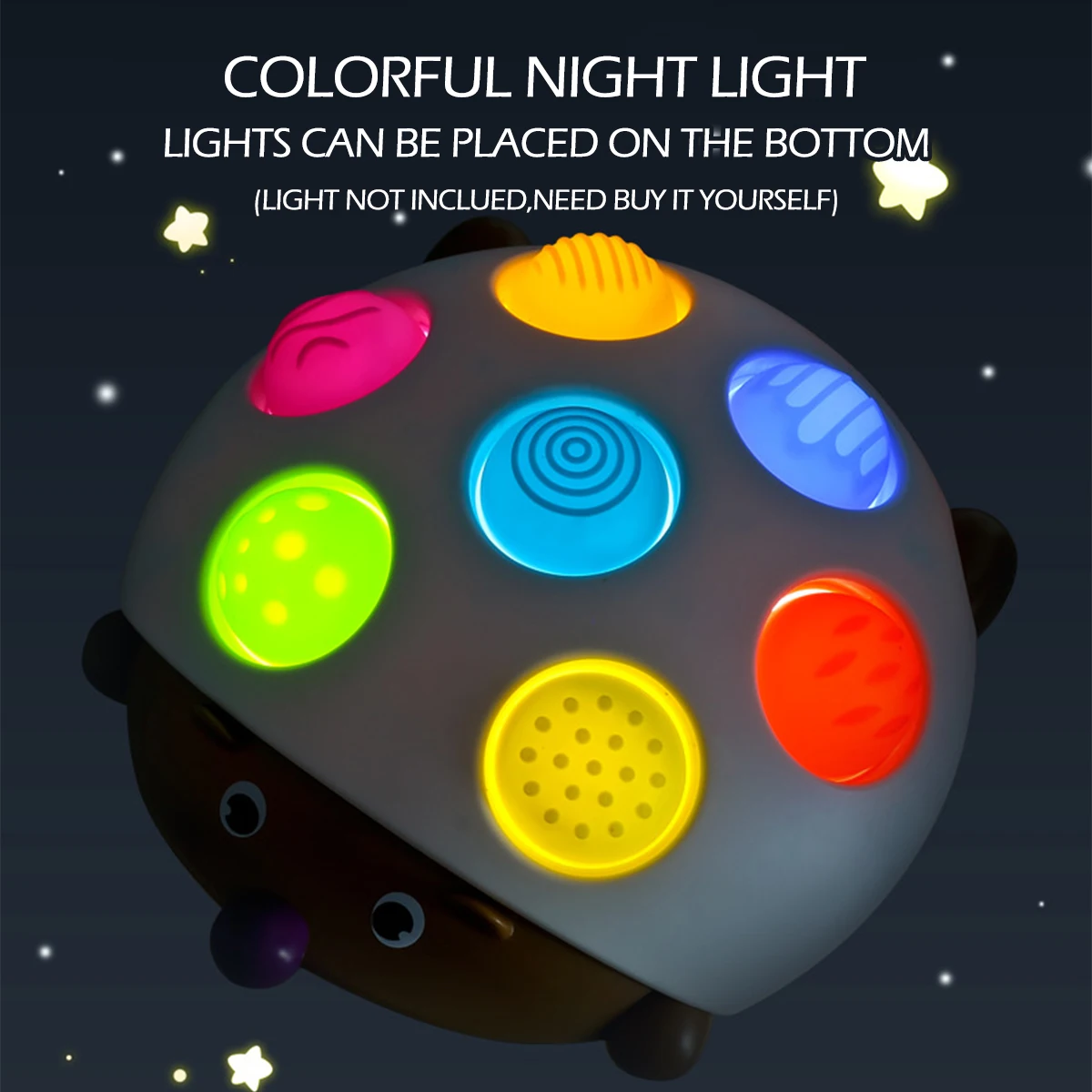 1 Uds. Juguetes Push Pop para apretar, prensa de dedos para niños, juguetes sensoriales de silicona para bebés y adultos, juguete de descompresión