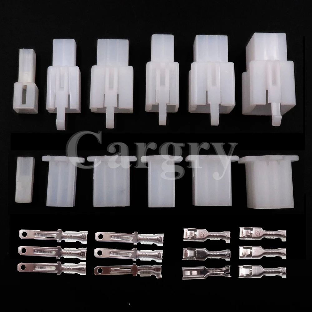 1 Set 1/2/3/4/6/9P 2.8mm Electrical Wire Connector For Motorcycle Ebike AC Assembly Car Male Female Cable Terminal Plug Kits