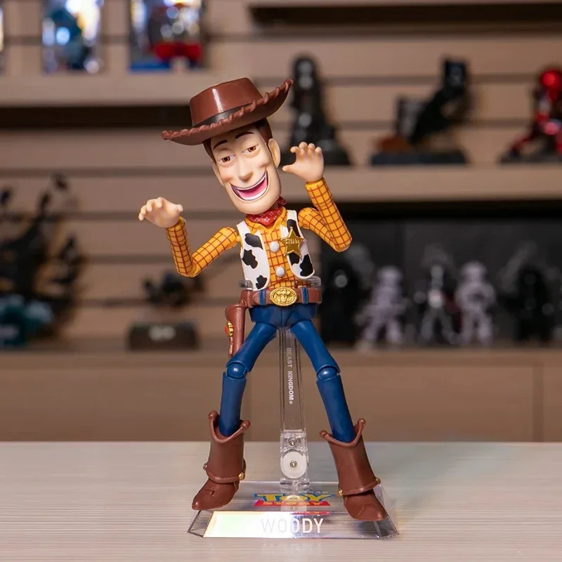 Disney Toy Story Woody Buzz Lightyear Movable Action Figure ตกแต่งชุดเด็กวันเกิดคริสต์มาสของขวัญ