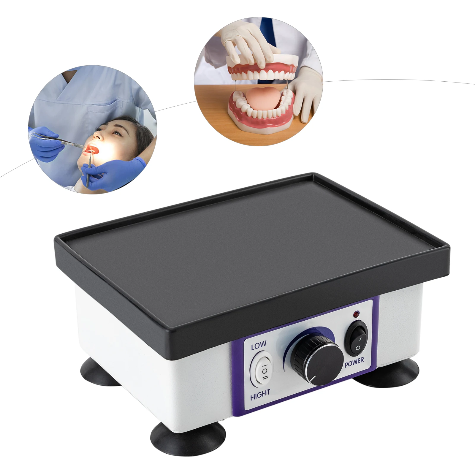 YIYIBYUS 120W Dental Oscillator Square Portable Dental Shaker Gypsum Shaker Vibrator Lab equipment vibrator Vibrating