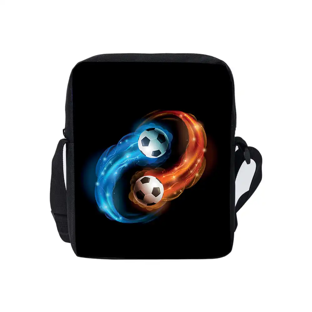 

Football Daily Single Sided Messenger Bag For Boy/Girls Children Best Gifts 3D Cartoon Casual Teenage Crossbody Bag