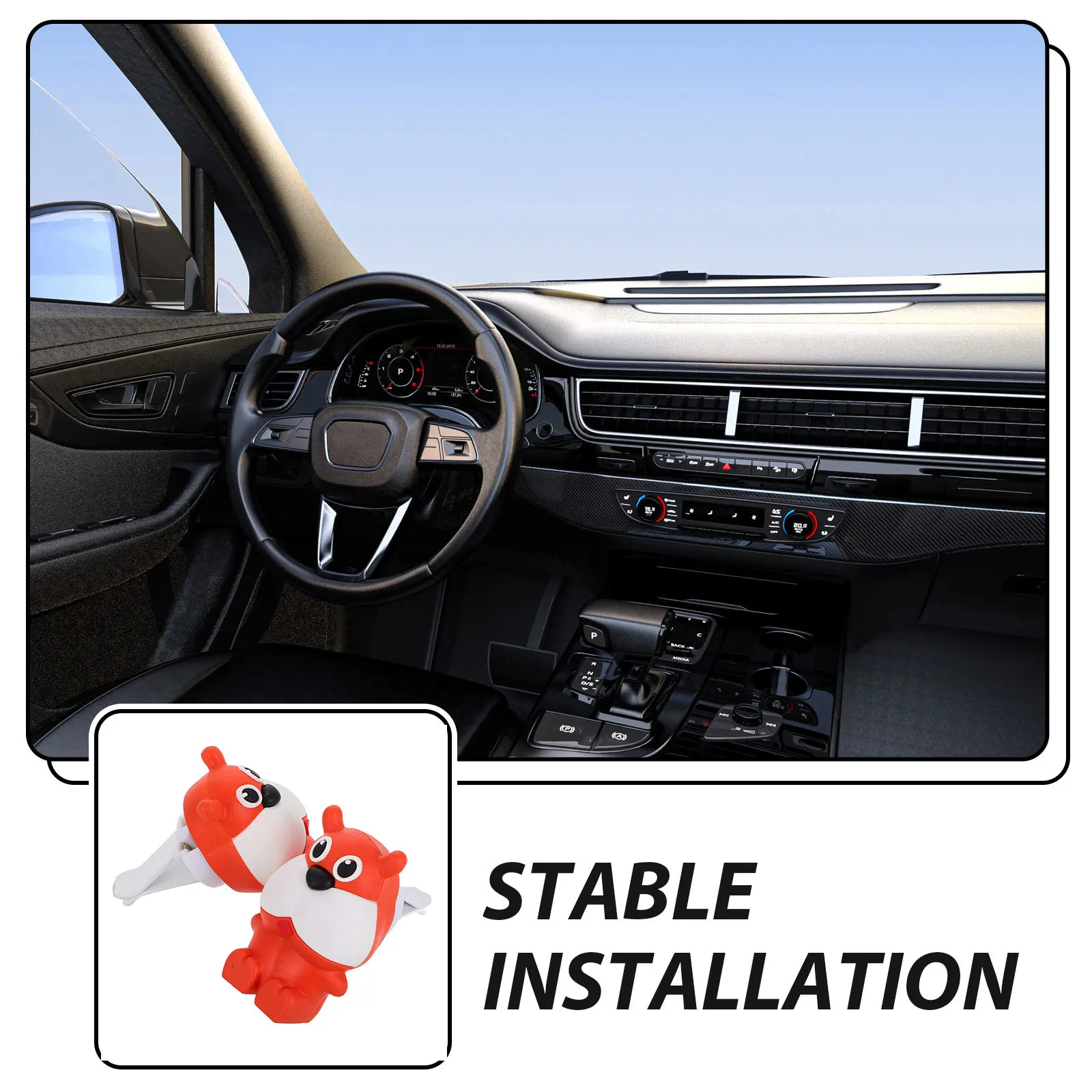 

2Pcs Car Air Vent Aromatherapy Clip Cute Animal Design Fragrance Diffuser for Women Adjustable Scent Strength Car Freshener