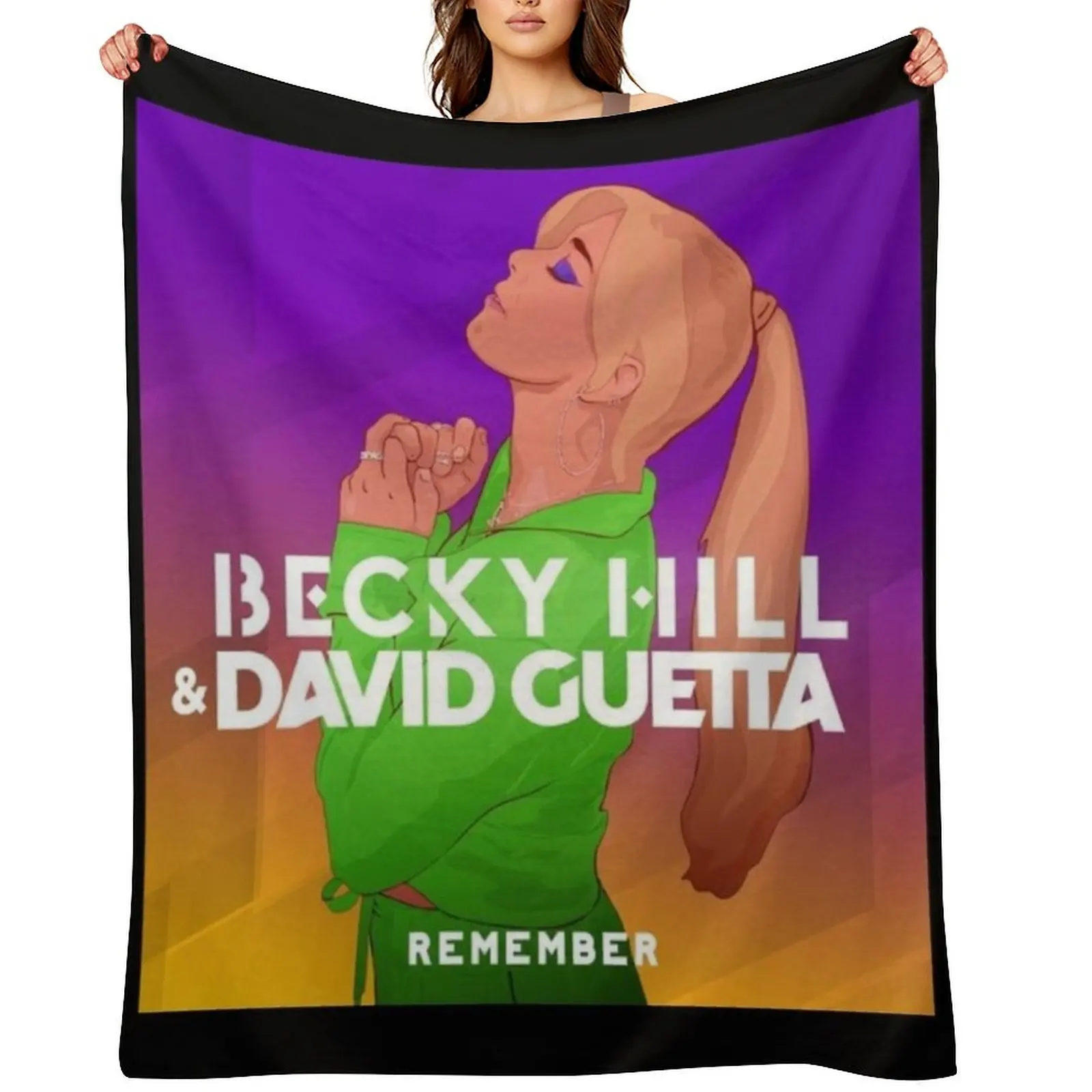 

Becky Hill Throw Blanket anime Single manga Tourist Blankets