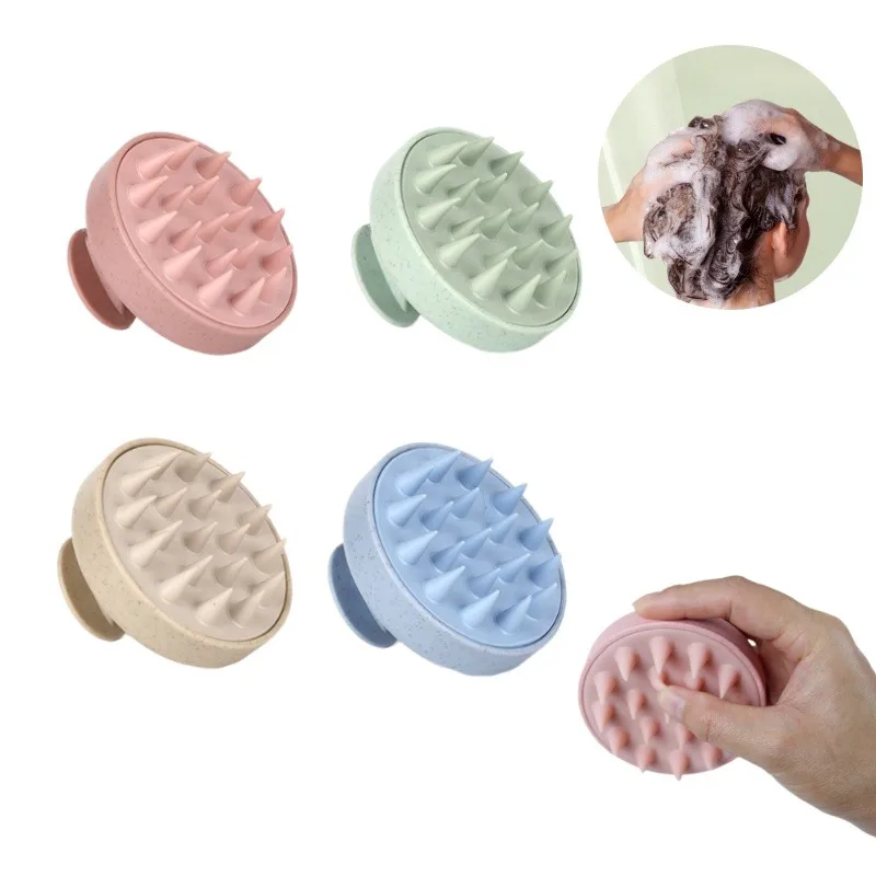 Silicone Shampoo Brush Scalp Massager Body Shower Brush Hair Washing Tool Head Massage Relaxation Bath Accessories
