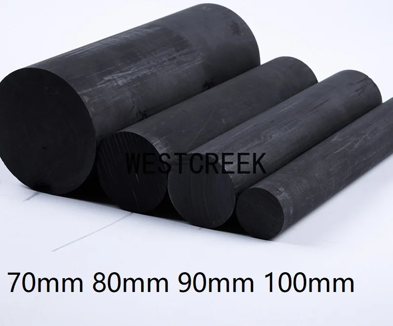 70mm 80mm 90mm 100mm High-purity Graphite Rod Carbon Electrode Carbon Point Carbon Rod Anti-corrosion Wearproof High Hardness