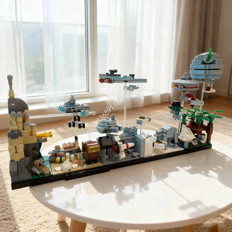 

788pcs MOC Star Battle Skyline Architecture Model Building Blocks DIY Christmas Gift Idea Toy Education Brick Kids Birthday