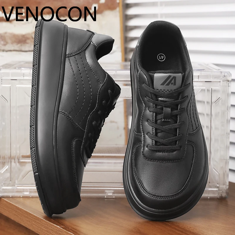 VENOCON Minimalist Ball Wide Toe Box Nose Causal Walking Shoes Sneakers Fabric Leather Stack Height Footwear For Men Man Women