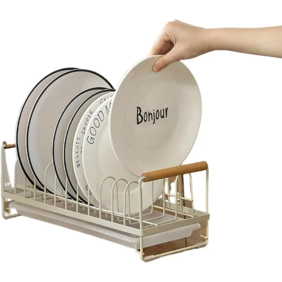 

Dish Drying Rack Multifunction Space Saving Plate Rack for Under Cabinet Salver Racks for Kitchen Counter Storage AntiRust Kitc