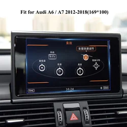 Car GPS Navigation Tempered Glass Steel Screen Protector Film For Audi A6 C7/A7 2012-2018 S6 S7 Anti-Scratch Car Accessories