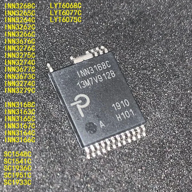 

10Pcs INN3676C INN3266C INN3265C INN3262C INN3268C INN3168C SC1951C 1548 LY6068C SC1936C INN3675C LYT6077C MOSFET Power Profile