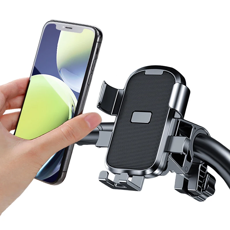 

Мотоциклетный велосипедный держатель для телефона Противоударный GPS-кронштейн Доставка с быстросъемным механизмом и универсальной совместимой навигации