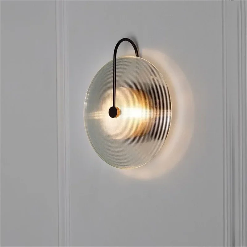 ABEL ร่วมสมัย Nordic Wall Light โคมไฟในร่มรอบโคมไฟข้างเตียง LED บ้านตกแต่งห้องนอน