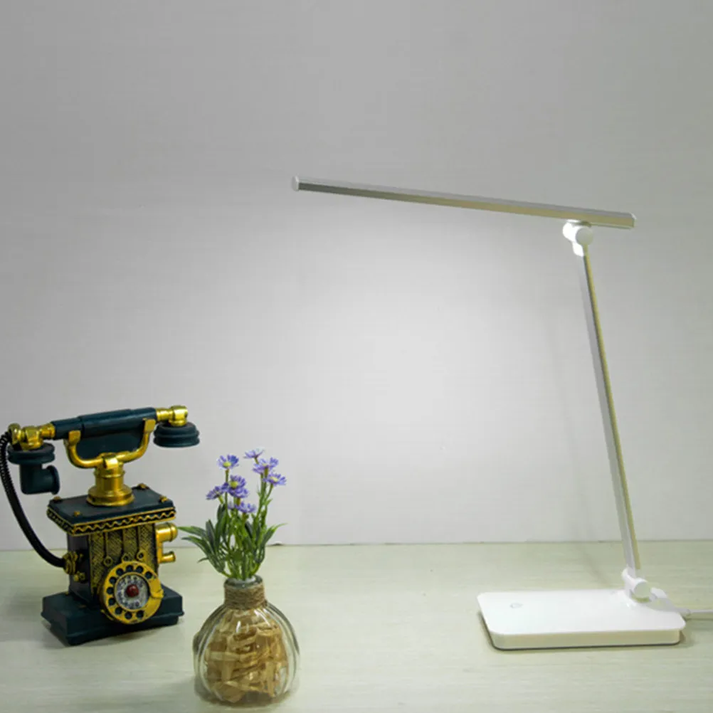LED Foldable Touch Control USB Eye-Protection Desk Lamp Adjustable Brightness Reading Table Light for Study Office Work