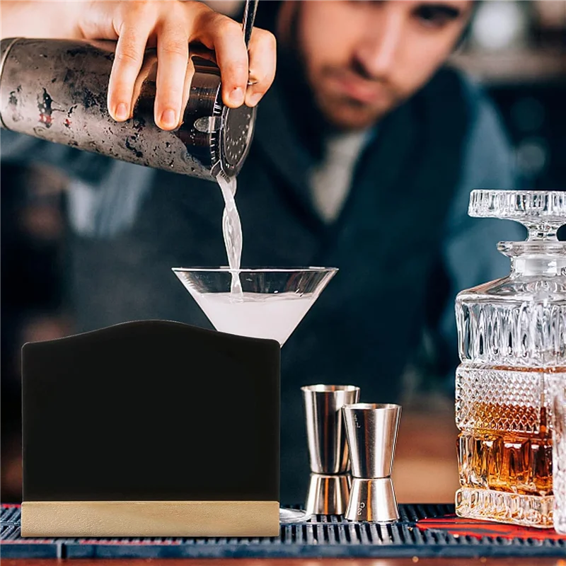 

AB11-36Pack Mini Chalkboard Signs, Kitchen Notes Chalk Boards With Stands 10X7.2Cm Small Blackboard Message Tabletop Board