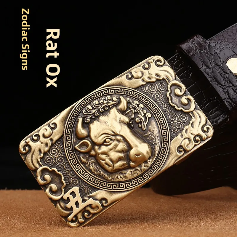 casual-copper-buckle-leather-belt-men's-youth-versatile-crocodile-pattern-pants-belt-leisure-waist-head-layer-cowhide-trendy