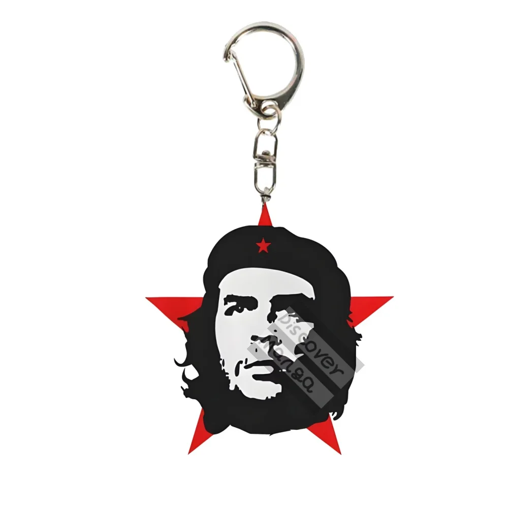 6cm Anime Cuba hero Che Guevara Acrylic Keychain Model Cosplay Charm Characters Ornament Accesorios Goods fan Collection Gifts