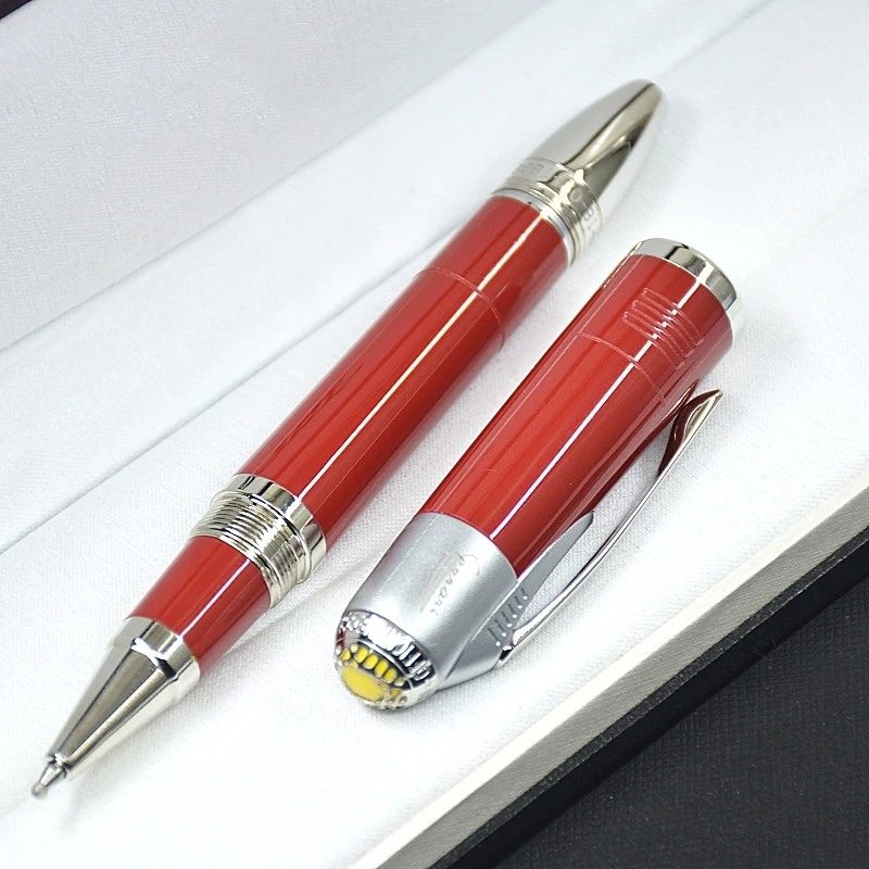 Special Collection MB Enzo · Fer-i Famous Figure Fountain Pen Hollow-Carved Top Office Writing Rollerball Pen With Serial Number