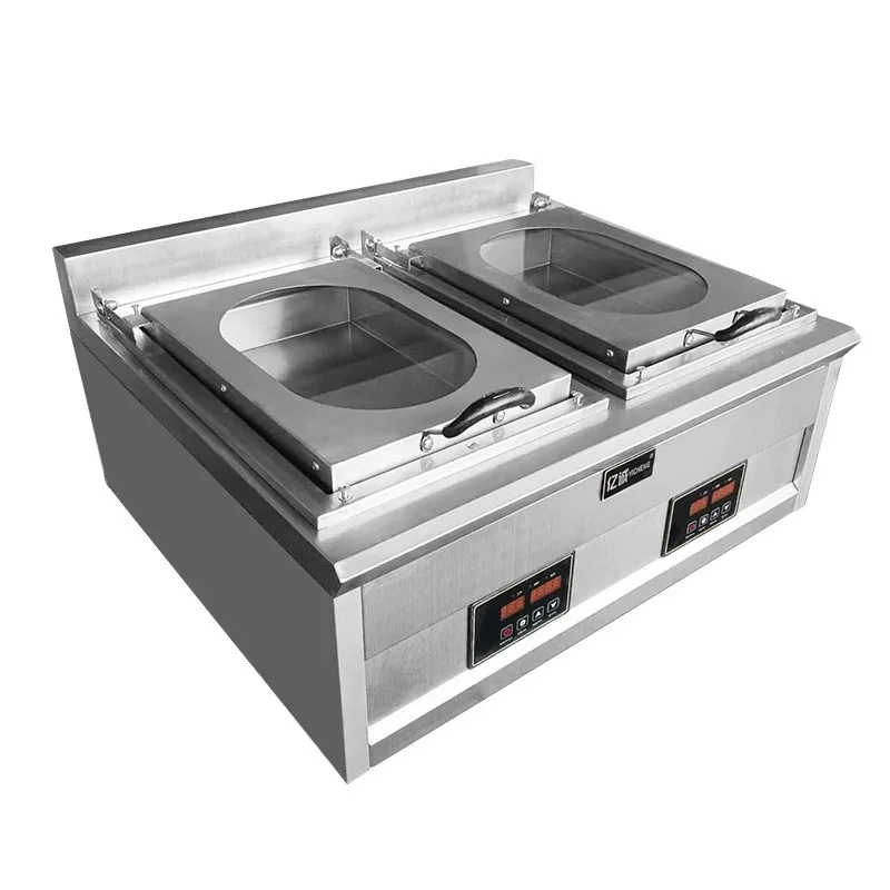 Commercial Dumpling Buns Gyoza Frying Machine Stainless steel or Glass Cover Digital Panel Electric Dumpling Gyoza Cooker