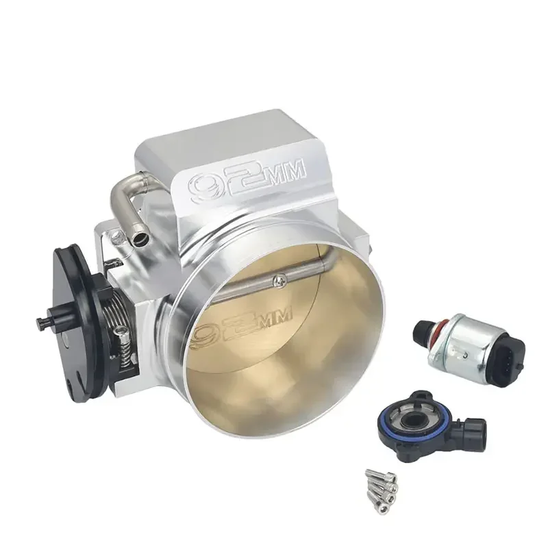 High Flow Billet Aluminum 92mm Throttle Body TPS IAC Throttle Position Sensor for LS1 LS2 LS3 LS6 LSXFactory