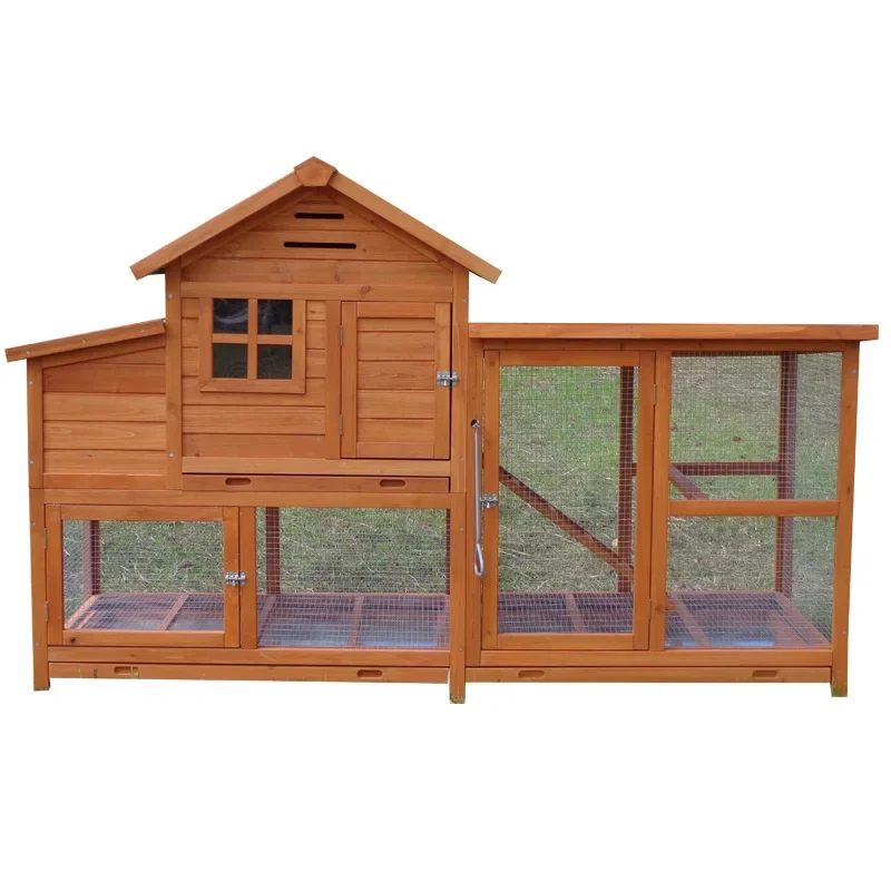 Custom Wooden Pet Dog Hen House Outdoor Cheap Wood Large Chicken Coop Rabbit Cage