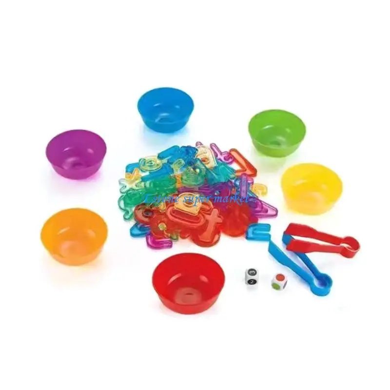 090B Matemática Aprendizagem Contando Brinquedo Color Matching Activity Playset Desenvolvimento Sensorial