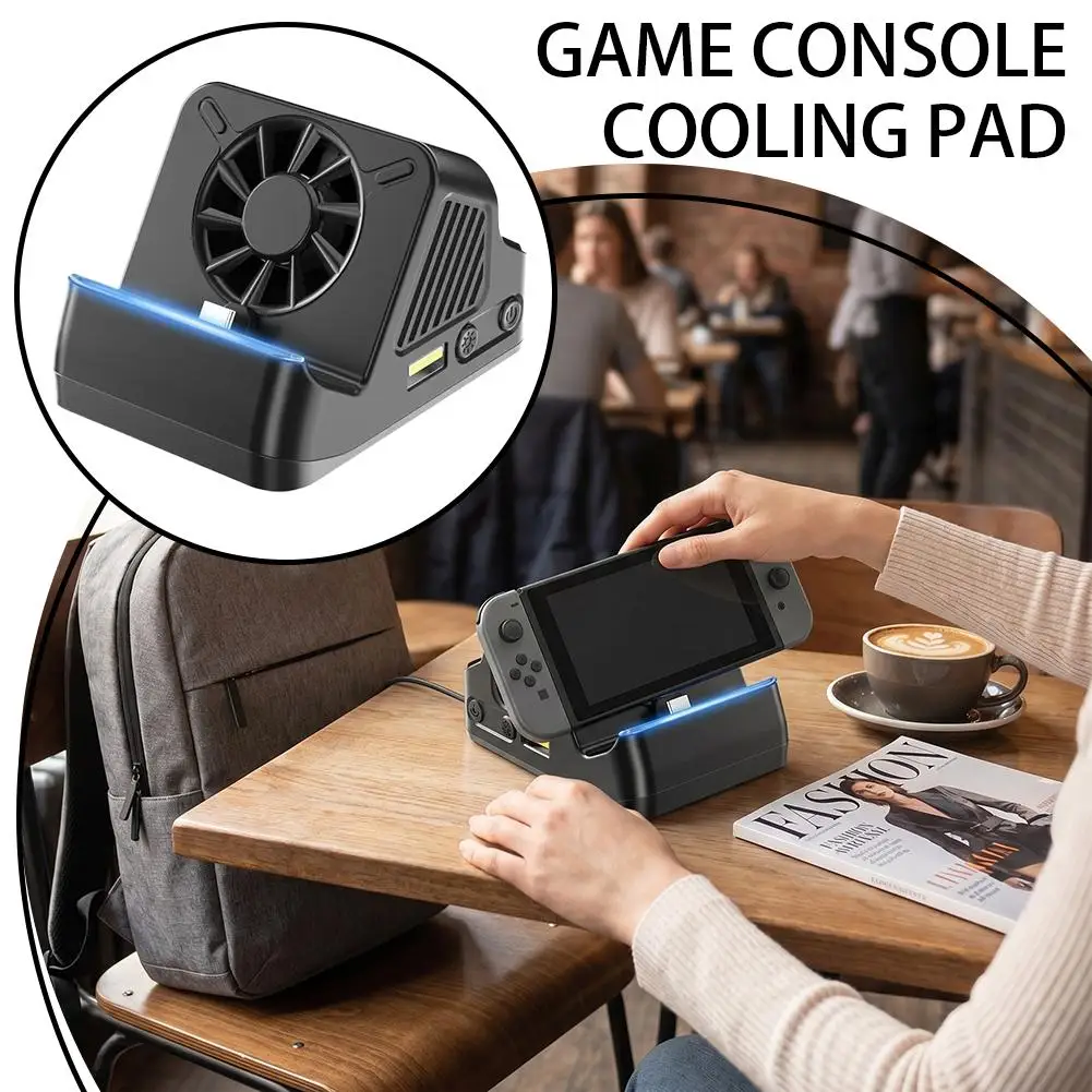 Dock for Nintendo Switch OLED Cooling Fan & Fast Charging Stand for NS Switch Lite/Original/OLED with HDMI TV Output USB 3.0 Hub
