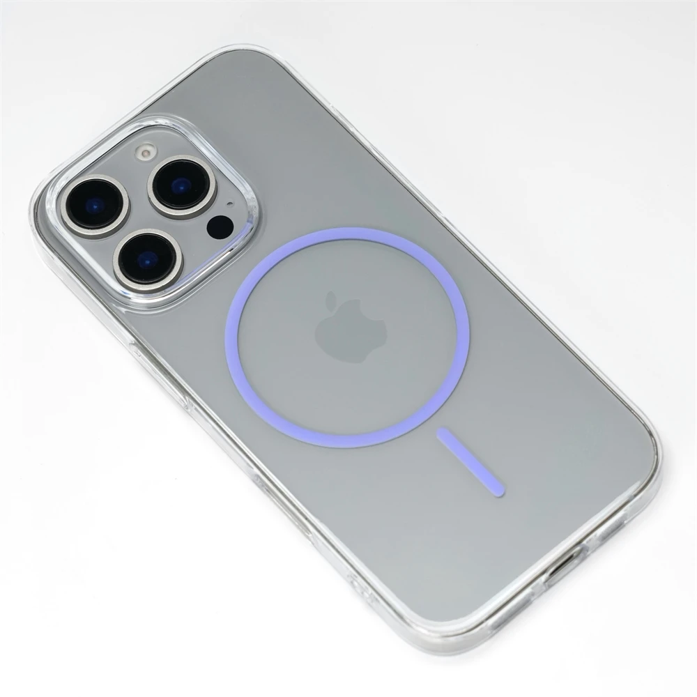 Ultradünne Transparente HD Einfache Hart-PC-Hülle für iPhone 18 17 16 15 Pro Max 14 13 12 mit Magsafe Magnetischer Drahtloser Ladeabdeckung – Detail 12