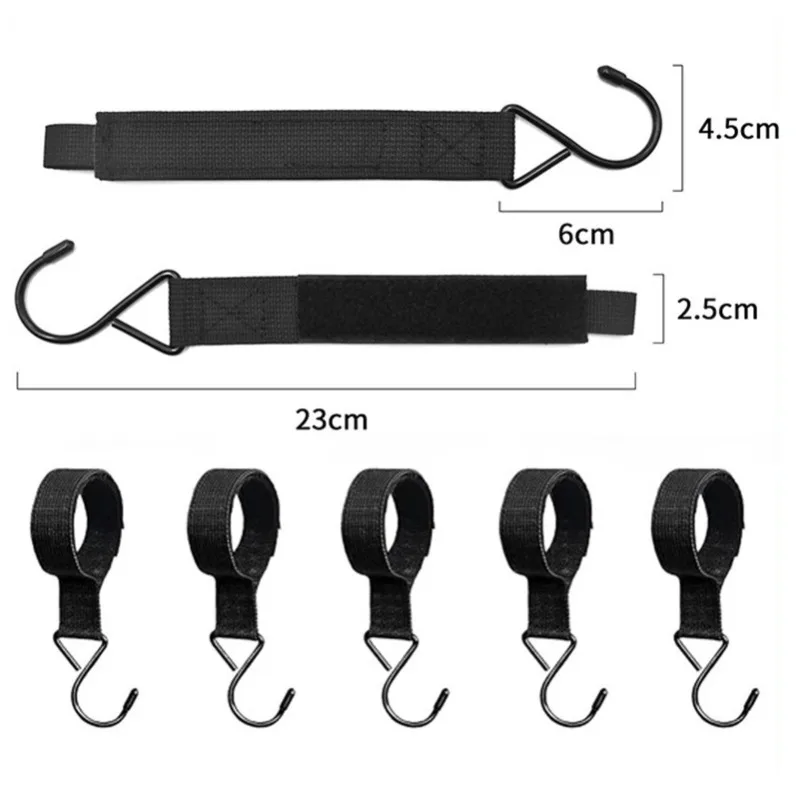 Ice Fishing Shelter Coat Hooks Heavy Duty Shelter Hooks with Fastener Tape Hanging Storage Fishing Hunting Blinds Accessories