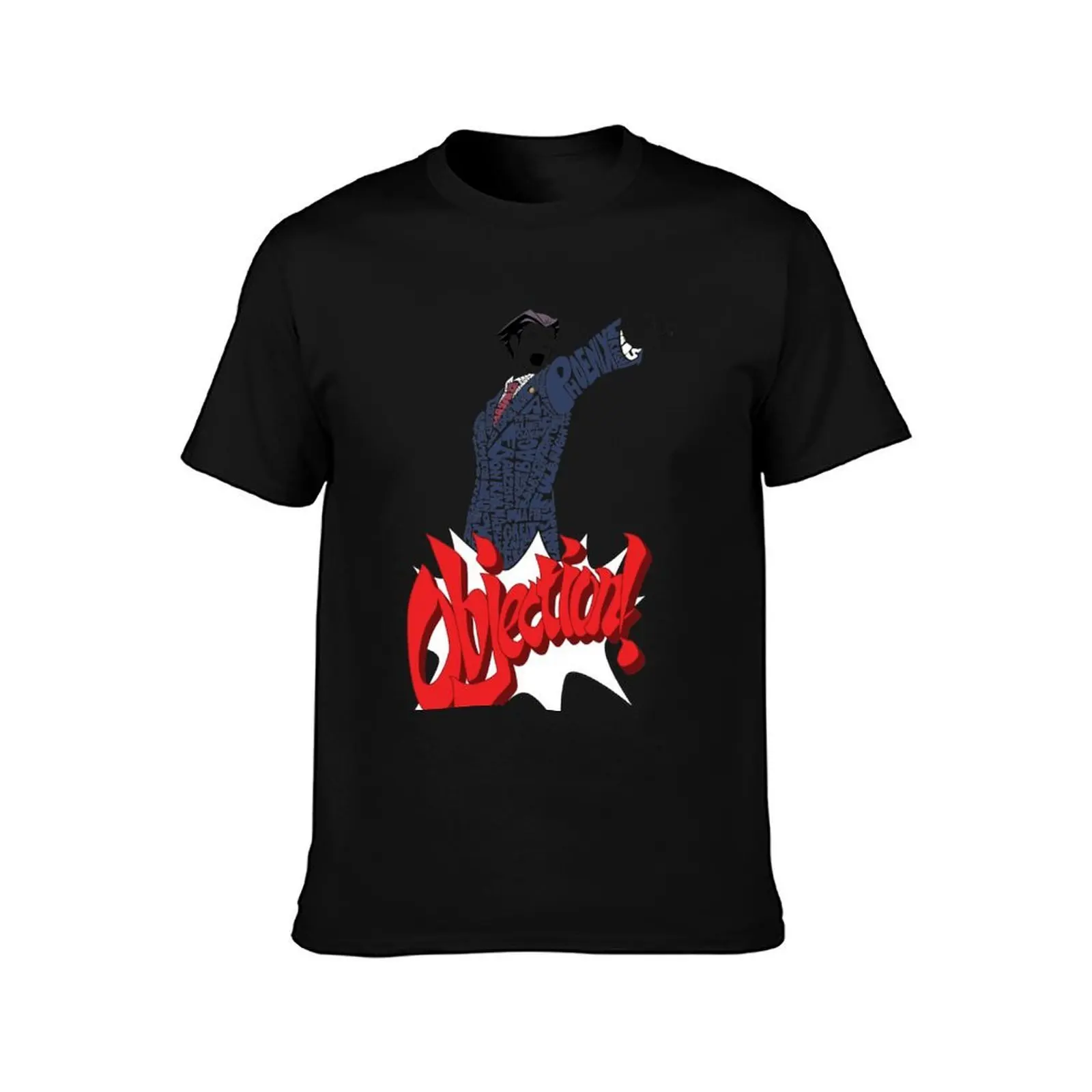 Phoenix Wright Bits! T-Shirt Casual Pattern Print Tee Shirt T-Shirt