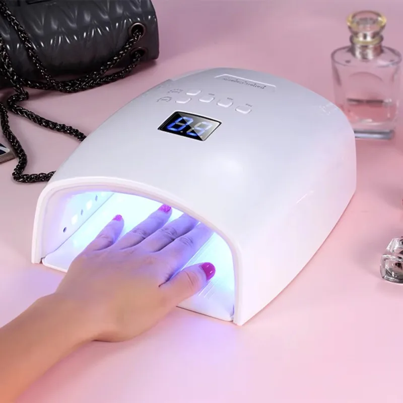 

Rechargeable Wireless 48W Nail Dryer LED UV Lamp Gel Varnish Curing Machine Nail Art Tools Lamps for Nail