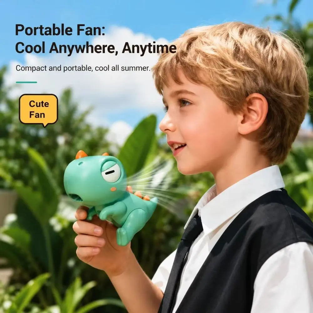 Automatic Adjustable Speed Mini Fan Portable Lightweight Air Blower Strong Airflow Durable Plastic Blow Fan Tea Rice Dishes