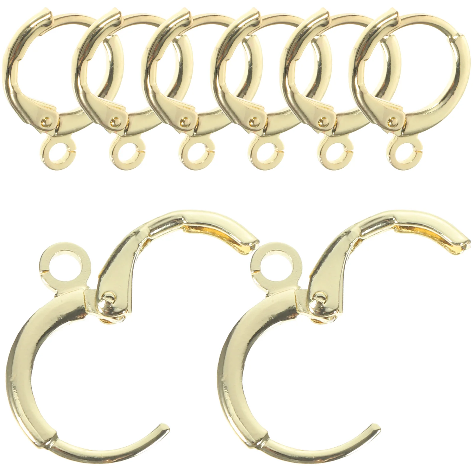 

30Pcs Earring Hooks Metal DIY Supplies Lightweight Smooth Texture Handmade Jewelry Making Accessories Earring Hooks