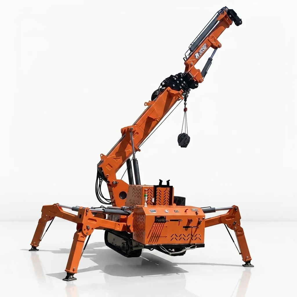 Customized Spider Crane Multipurpose 3 Ton Small Remote Control Electric Crawler Crane Telescopic Spider Crane
