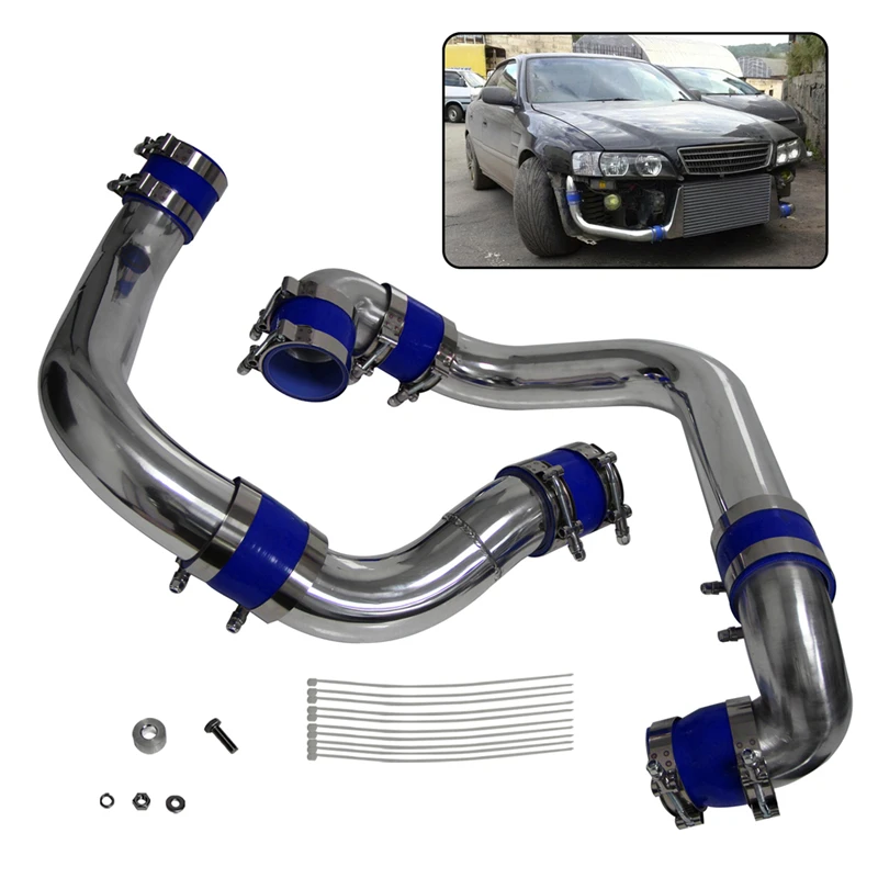 Performance Front Intercooler Piping Fits for Toyota Mark II Cresta Chaser JZX90 1992-1996 JZX100 1996-2001