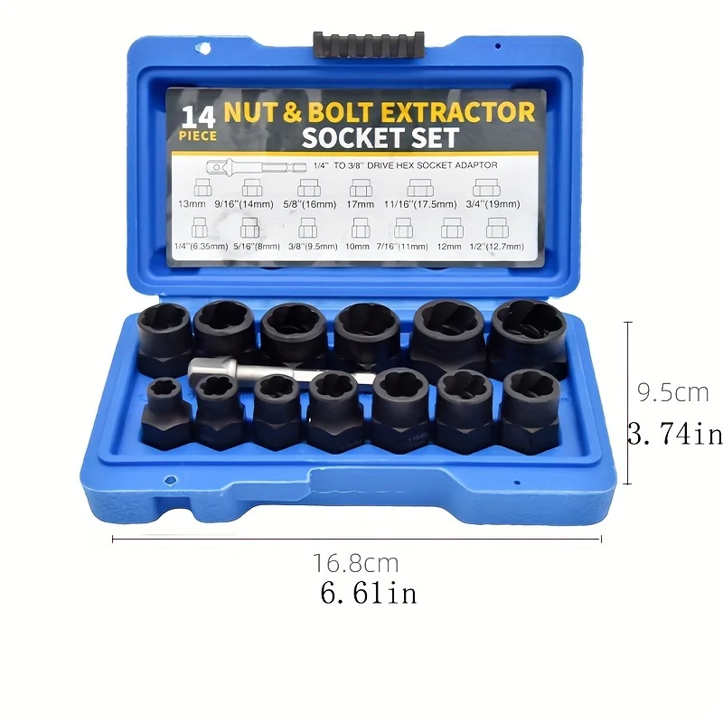 Anti-tooth Anti-rust Anti-slip Socket Wrench For Dented Rusted Nuts Bolts Tire Valve Screwdriver Special Removal Tool