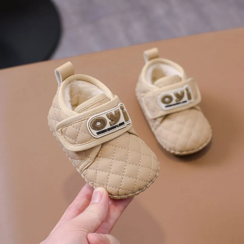 

Осенне-зимние зимние сапоги для маленьких девочек и мальчиков, уличная детская повседневная обувь, нескользящая мягкая подошва, детские плюшевые сапоги для малышей, обувь для младенцев