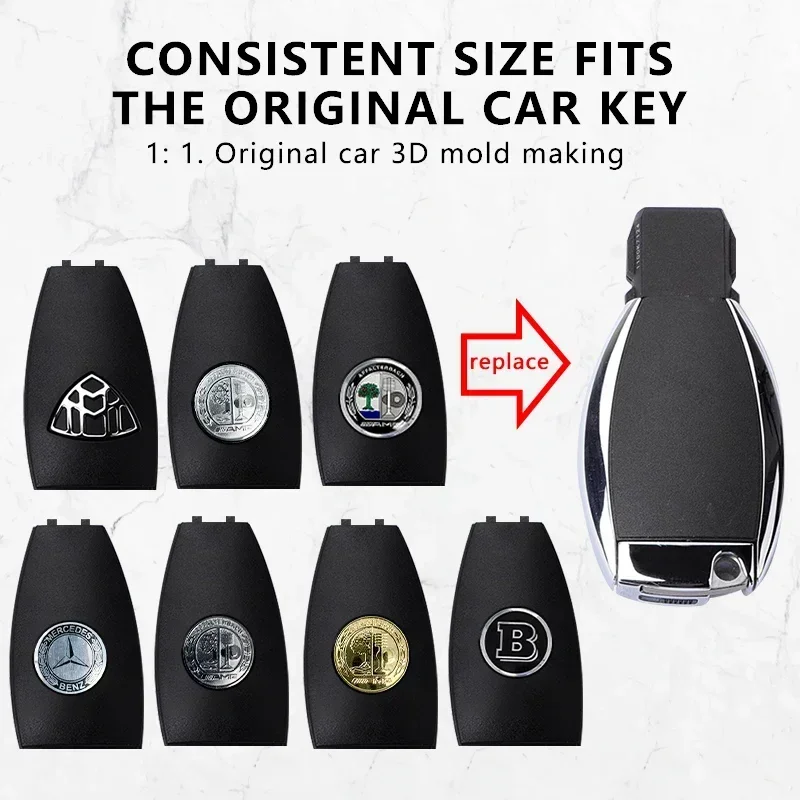 

Apple Tree Logo for Mercedes Benz AMG CLA GLA GLC GLE W204 W212 W220 W205 Key Case Rear Back Cover Key Shell Accessories