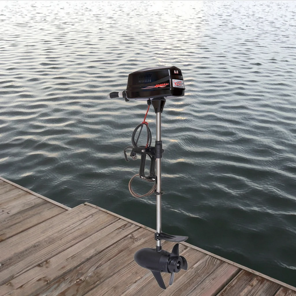 Brushless Outboard Motor, 2200W 48V 8HP, Brushless DC Marine Engine, for Hangkai Fishing Boats Kayaks Yachts Dinghy Sailing